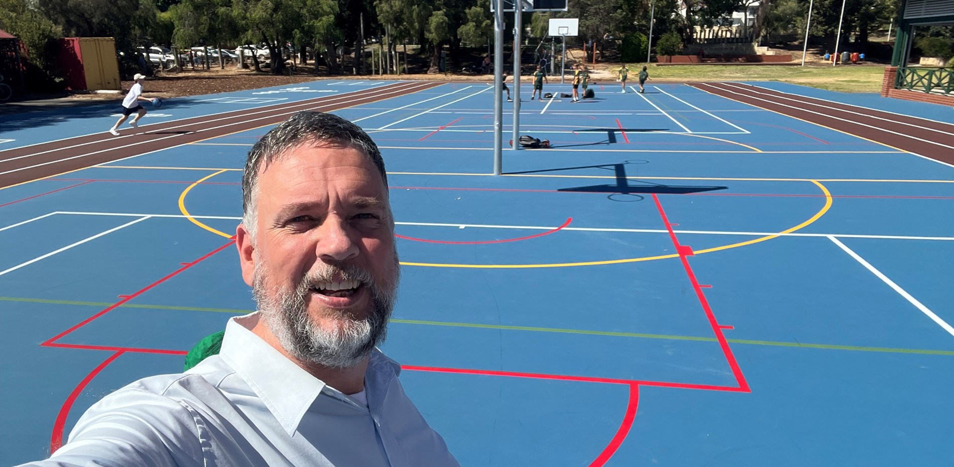 New basketball courts at Kensington Primary School  Main Image