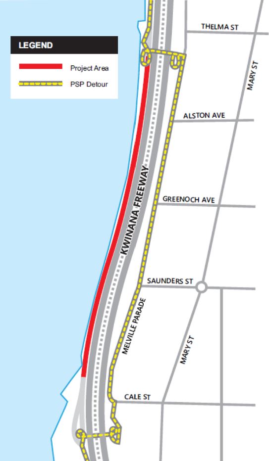 Detour of shared pedestrian-cycle path extended Main Image